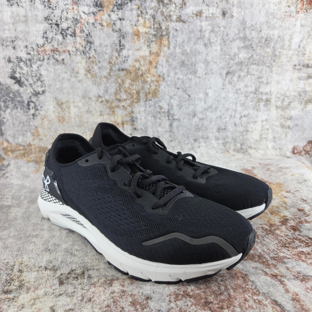 Under Armour HOVR Sonic 6 Running Shoes Womens 9 Black White 3026128-003